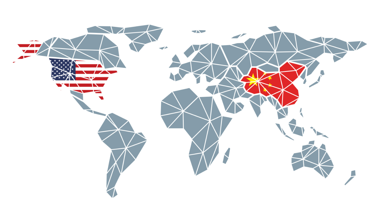 us & china map